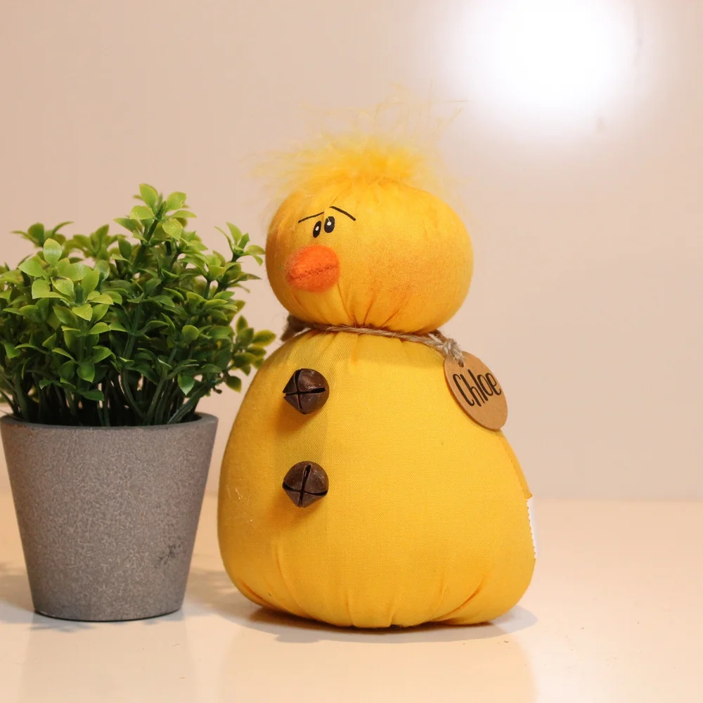 Yellow Plush Chick Home Accent Figurine - Picture 2 of 6
